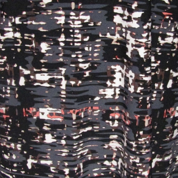 Metaphor Black Gray Abstract Print Shift Dress 12 - Picture 2 of 5